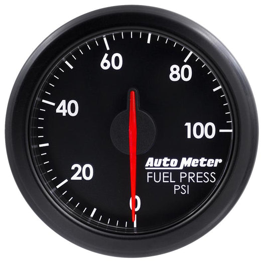 Autometer Airdrive 2-1/6in Fuel Pressure Gauge 0-100 PSI - Black - 9171-T