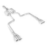 Stainless Works 2008-14 Challenger 3in Catback X-Pipe Chambered Mufflers 3-1/2in Tips - HM64CB-C