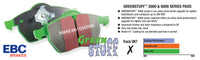 EBC 04-06 Saab 9-2X 2.0 Turbo Greenstuff Rear Brake Pads - DP21687