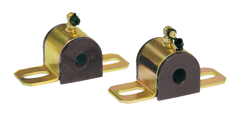 Prothane Universal 90 Deg Greasable Sway Bar Bushings - 9/16in - Type B Bracket - Black - 19-1202-BL