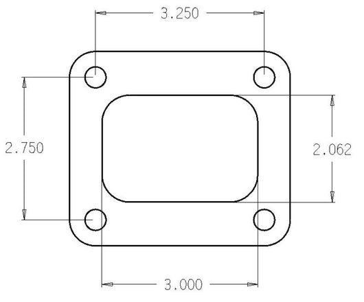 Cometic Turbo FLG T4 Garrett Exh Inlet .010in Exhaust Gasket - C4516