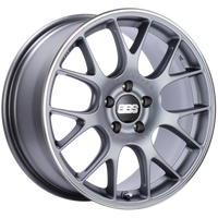 BBS CH-R 18x8 5x120 ET40 Brilliant Silver Polished Rim Protector Wheel -82mm PFS/Clip Required - CH132SPO