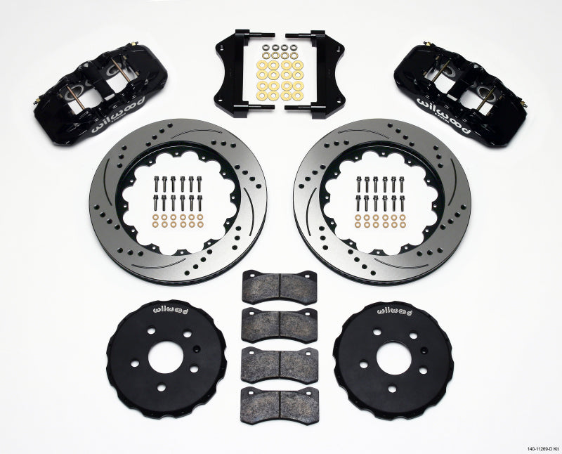 Wilwood AERO6 Front Hat Kit 14.25 Drilled 2010-2015 Camaro - 140-11269-D