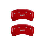 MGP 4 Caliper Covers Engraved Front & Rear MGP Red finish silver ch - 23215SMGPRD