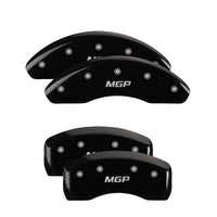 MGP 4 Caliper Covers Engraved Front Honda Rear H Logo Black Finish Silver Char 2018 Honda Accord - 20224SHOHBK