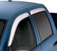 AVS 15-18 Chevy Silverado 2500 Crew Cab Ventvisor Front & Rear Window Deflectors 4pc - Chrome - 684536