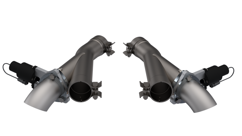QTP 2018+ Jeep Grand Cherokee Trackhawk 2.75in 304SS Aggressor Cutout Dual Mid Pipes - 527112