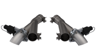 QTP 2018+ Jeep Grand Cherokee Trackhawk 2.75in 304SS Aggressor Cutout Dual Mid Pipes - 527112