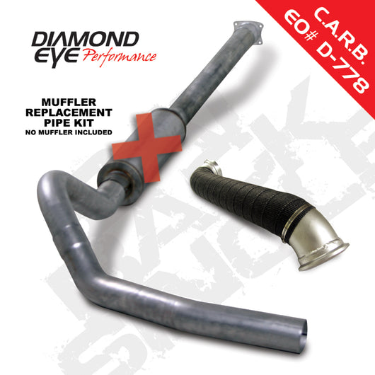 Diamond Eye KIT 4in CB MRP SGL w/ TDP SS 04-05 Chevy/GMC 6.6L Duramax 2500/3500 - K4120S-RP