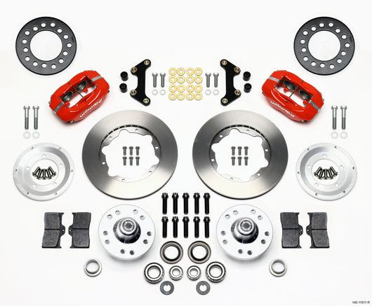 Wilwood Forged Dynalite Front Kit 11.00in Red 49-54 Chevy / 53-62 Corvette - 140-11811-R