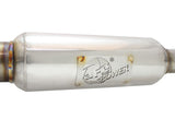 aFe 11-16 Scion TC L4-2.5L 304SS 2-1/4in to 2-1/2in Axle-Back Takeda Exhaust w/ Polished Tip - 49-36025-P
