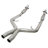 BBK 05-10 Mustang 4.6 GT High Flow X Pipe With Catalytic Converters - 2-3/4 - 1770