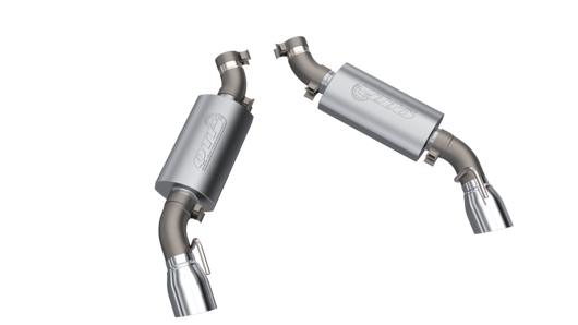 QTP 16-18 Chevrolet Camaro SS 6.2L 304SS AR3 Axle Back Exhaust w/4.5in Dual Tips - 600116