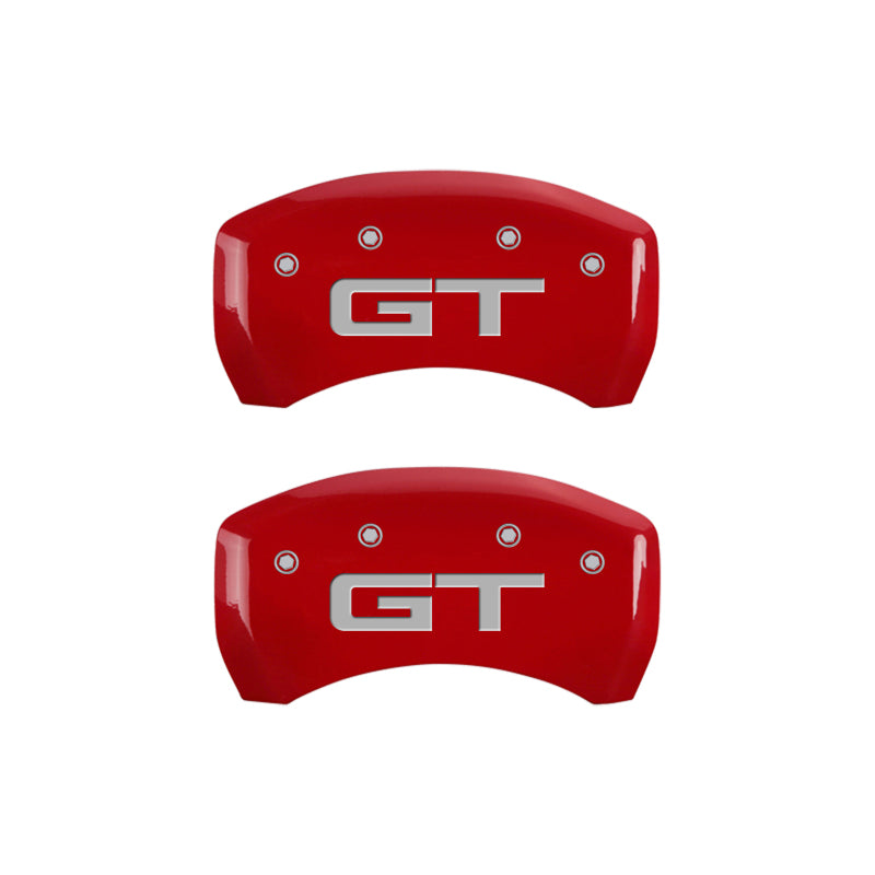 MGP Rear set 2 Caliper Covers Engraved Rear 2015/GT Yellow finish black ch - 10203R2MGYL