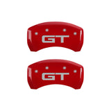 MGP 4 Caliper Covers Engraved Front 2015/Mustang Engraved Rear 2015/GT Yellow finish black ch - 10201S2MGYL