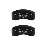 MGP 4 Caliper Covers Engraved Front Lincoln Engraved Rear MKX Red finish silver ch - 36021SLCXRD