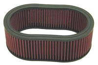 K&N Universal Custom Air Filter - Oval Shape 11.5in Outer Length / 8.125in Outer Width / 4in Height - E-3504