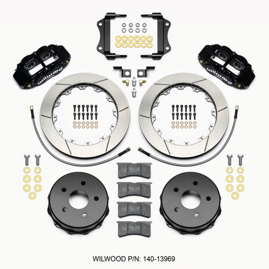 Wilwood Narrow Superlite 4R Rear Kit 12.88in 2007-up Jeep JK w/Lines - 140-13969