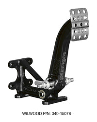 Wilwood Adjustable-Trubar Brake Pedal - Dual MC - Floor Mount - 6:1 - 340-15078