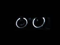 ANZO 1992-1998 BMW 3 Series E36 Projector Headlights w/ Halo Black G2 1 pc - 121325