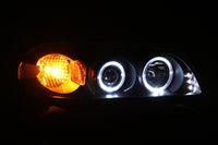 ANZO 2000-2005 Chevrolet Impala Projector Headlights w/ Halo Black - 121339