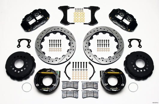 Wilwood Narrow Superlite 4R Rear P-Brk Kit 12.88in Drilled Big Ford New Style 2.50in Offset - 140-9219-D