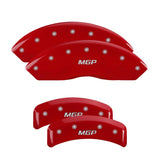 MGP 4 Caliper Covers Engraved Front & Rear MGP Red finish silver ch - 38010SMGPRD