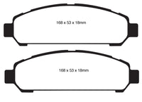 EBC 08+ Toyota Venza 2.7 Greenstuff Front Brake Pads - DP61851