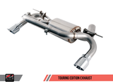 AWE Tuning BMW F3X 340i Touring Edition Axle-Back Exhaust - Diamond Black Tips (90mm) - 3010-33040