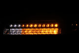 ANZO 1999-2002 Chevrolet Silverado 1500 LED Parking Lights Chrome w/ Amber Reflector - 511054