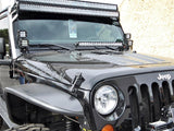 Rigid Industries Jeep JK - 20in E/SR-Series Bar Hood Mount Kit - 40333