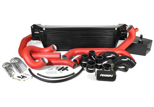 Perrin Performance 2015-2017 Subaru WRX & STI Front Mount Intercooler (Black Core and Beam) - PSP-ITR-437-1BK
