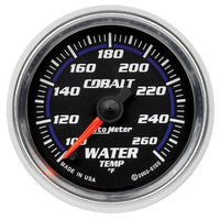 Autometer Cobalt 52mm 100-260 Deg F Electronic Water Temp Gauge - 6155