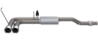 QTP 14-18 Chevy Silverado 1500 4.8L/5.3L EC/CC SB 304SS Screamer Cat-Back Side Exit w/4.5in Tips - 410014