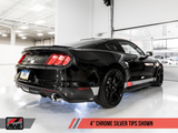AWE Tuning S550 Mustang GT Cat-back Exhaust - Touring Edition (Chrome Silver Tips) - 3015-32084