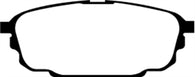 EBC 01-04 Mazda Protege 2.0 (Rear Rotors) Yellowstuff Rear Brake Pads - DP41700R