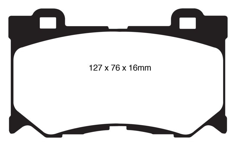EBC 08-13 Infiniti FX50 5.0 Redstuff Front Brake Pads - DP31823C
