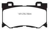 EBC 08-13 Infiniti FX50 5.0 Greenstuff Front Brake Pads - DP61823