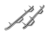 N-Fab SS Nerf Steps 16-17 Toyota Tacoma Access Cab 6ft Bed - Polished Stainless - 2in - T1678QC-SS