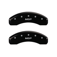 MGP Rear set 2 Caliper Covers Engraved Rear MGP Black finish silver ch - 25049RMGPBK