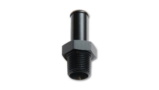 Vibrant 3/8in NPT to 1/2in Barb Straight Fitting - Aluminum - 11202