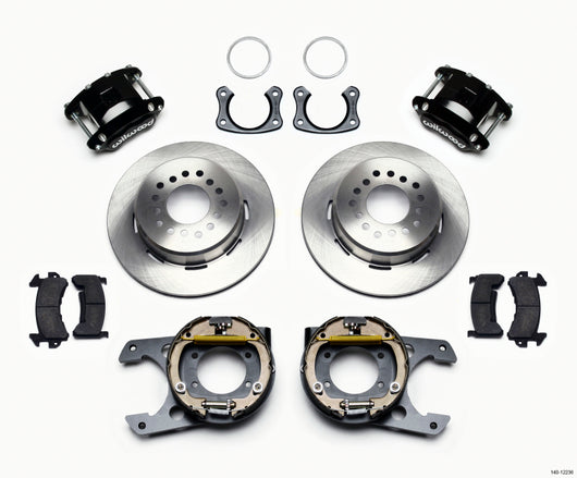 Wilwood D154 P/S Park Brake Kit New Big Ford 2.50in Off Staggerd Mount - 140-12236