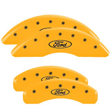 MGP 4 Caliper Covers Engraved Front & Rear MGP Yellow Finish Black Characters 2003 Ford F-150 - 10021SMGPYL