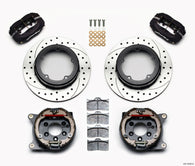 Wilwood Forged Dynalite P/S Park Brake Kit Drilled Strange Eng Floater 3.49in Offset - 140-12420-D