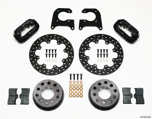 Wilwood Forged Dynalite Rear Drag Kit Drilled Rotor M-W/Lamb Ends .690in Studs - 140-5348-BD