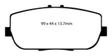 EBC 06-15 Mazda Miata MX5 2.0 Ultimax2 Rear Brake Pads - UD1180