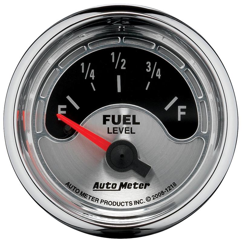 Autometer American Muscle Gauge Fuel Level 2 1/16in 16e To 158f Elec American Muscle - 1218