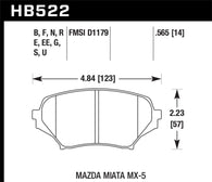Hawk 06-10 Mazda Miata Mx-5 Front HPS Sreet Brake Pads - HB522F.565