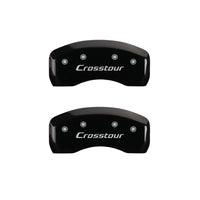 MGP 4 Caliper Covers Engraved Front Honda Engraved Rear Crosstour Black finish silver ch - 20205SCSTBK