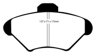 EBC 94-98 Ford Mustang 3.8 Bluestuff Front Brake Pads - DP51143NDX